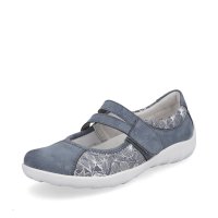 Remonte Women's shoes | Style R3510 Casual Ballerina with Strap Blue Combination