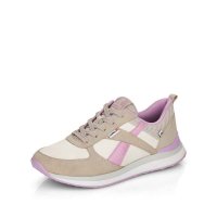 Rieker EVOLUTION Women's shoes | Style 42502 Athletic Lace-up Beige Combination