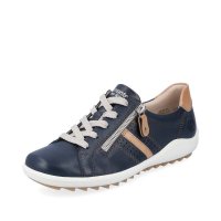 Remonte Women's shoes | Style R1432 Casual Lace-up with zip Yellow Combination