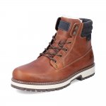 Rieker Leather Men's boots | F8301 Ankle Boots Flip Grip Brown