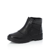 Rieker Leather Men's boots| F5463 Ankle BootsFlip Grip Black
