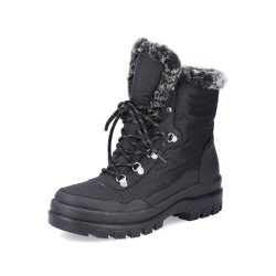 Rieker Textile Women's Mid height boots| X9034 Mid-height Boots Black