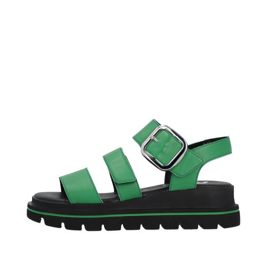 Rieker EVOLUTION Women's sandals | Style W1650 Casual Sandal Green - Click Image to Close