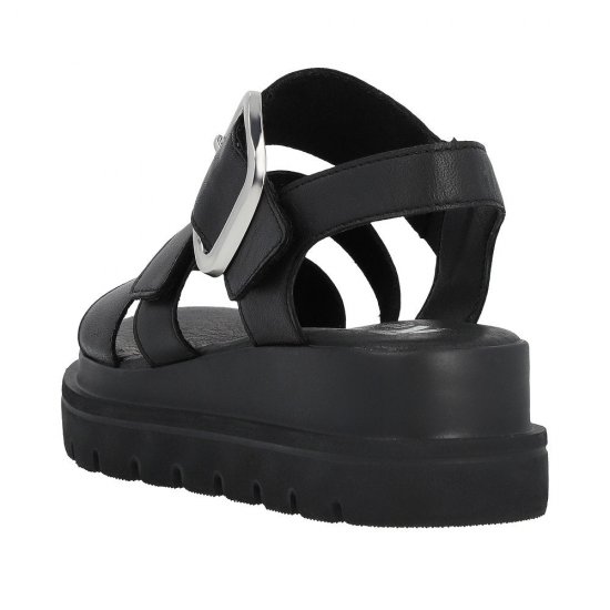 Rieker EVOLUTION Women's sandals | Style W1650 Casual Sandal Black - Click Image to Close