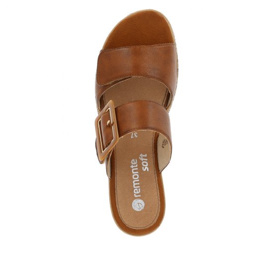 Remonte Women's sandals | Style D3068 Dress Mule Brown - Click Image to Close