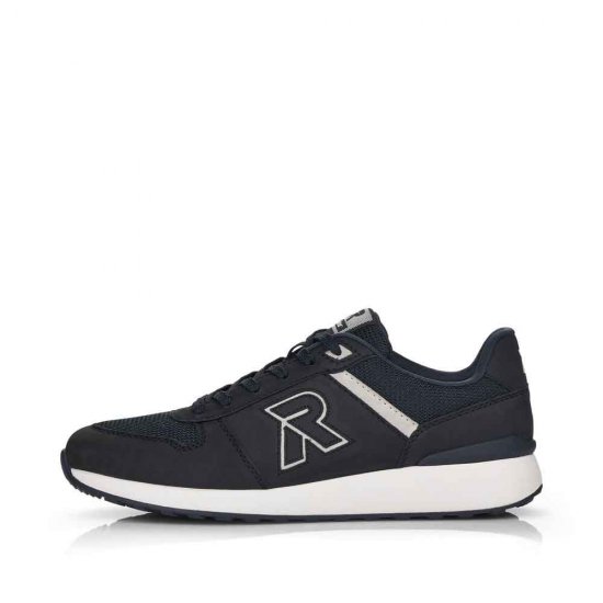 Rieker EVOLUTION Men's shoes | Style 07601 Athletic Lace-up Blue - Click Image to Close