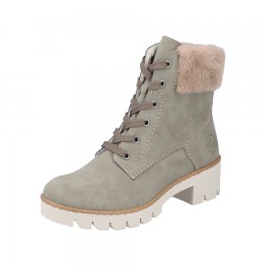 Rieker Synthetic Material Women's short boots| X5718 Ankle Boots Green