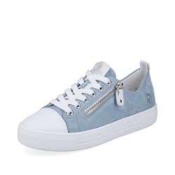 Remonte Women's shoes | Style D0917 Casual Lace-up with zip Blue Combination