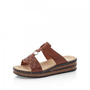Rieker Women's sandals | Style 629K9 Casual Mule Brown