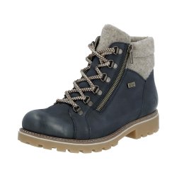 Remonte Suede Leather Women's Mid Height Boots| D7478 Mid-height Boots Blue Combination