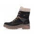 Remonte Suede leather Women's mid height boots| D0C77 Mid-height BootsFiber Grip Black Combination