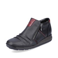 Rieker Leather Women's short boots| 44266 Ankle Boots Black