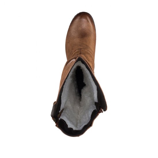 Rieker Synthetic Material Women's' Tall Boots| 93655 Tall Boots Brown - Click Image to Close