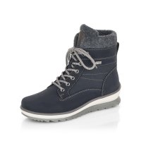 Remonte Suede leather Women's Short Boots| R8477 Ankle Boots Blue Combination