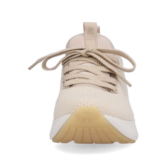 Rieker EVOLUTION Women's shoes | Style 42109 Athletic Slip-on Beige - Click Image to Close