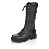 Rieker Leather Women's Mid height boots| Y3132 Mid-height Boots Black