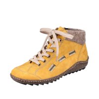 Rieker Synthetic Material Women's short boots | L7543 Ankle Boots Yellow
