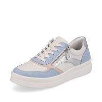 Remonte Women's shoes | Style D0J01 Athletic Lace-up with zip Blue Combination