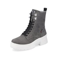 Rieker EVOLUTION Suede leather Women's mid height boots| W0371 Mid-height Boots Grey