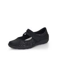 Remonte Women's shoes | Style R3510 Casual Ballerina with Strap Black