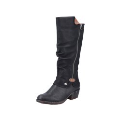 Rieker Synthetic Material Women's' Tall Boots| 93655 Tall Boots Black