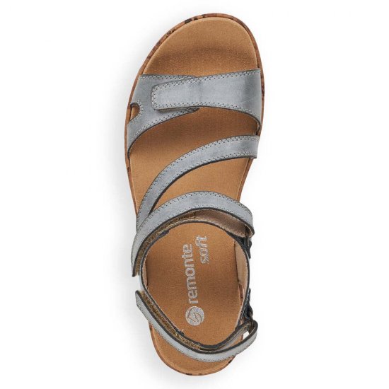 Remonte Women's sandals | Style R6850 Casual Sandal Blue - Click Image to Close