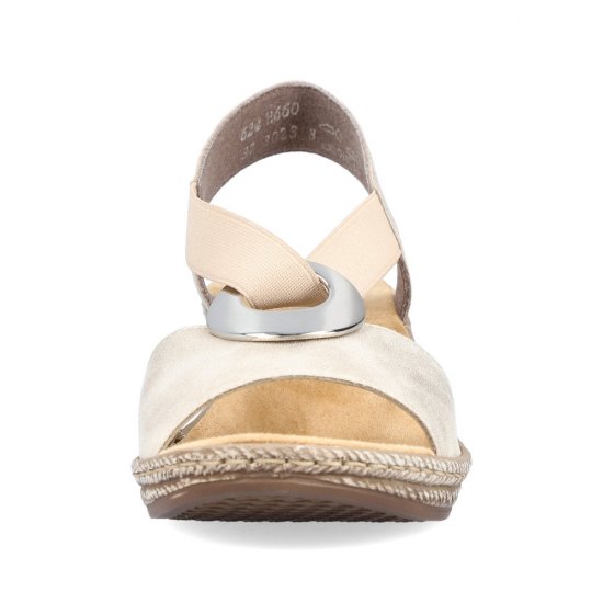 Rieker Women's sandals | Style 624H6 Dress Sandal Beige - Click Image to Close