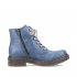 Rieker Synthetic leather Women's short boots | 78240 Ankle Boots Blue