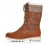 Remonte Suede leather Women's mid height boots| D8474-22 Mid-height Boots Brown Combination