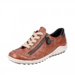Remonte Women's shoes | Style R1402 Casual Lace-up with zip Brown