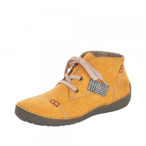 Rieker Synthetic Material Women's short boots| 52543 Ankle Boots Yellow