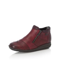 Rieker Leather Women's short boots| 44281 Ankle Boots Red