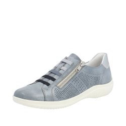 Remonte Women's shoes | Style D1E02 Casual Zipper Blue Combination