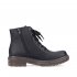 Rieker Synthetic leather Women's short boots | 78240 Ankle Boots Black