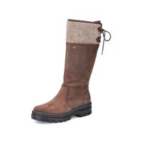 Rieker Suede leather Women's Tall Boots| X8263 Tall BootsFlip Grip Brown
