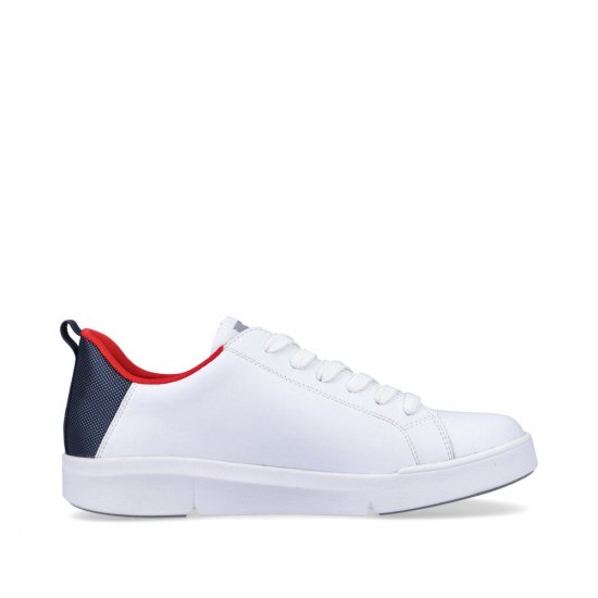 Rieker EVOLUTION Women's shoes | Style 41906 Athletic Lace-up with zip White - Click Image to Close