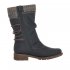 Remonte Synthetic Material Women's Mid Height Boots| D8070-01 Mid-height Boots Black Combination