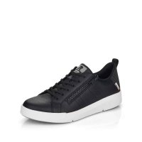 Rieker EVOLUTION Women's shoes | Style 41906 Athletic Lace-up with zip Black