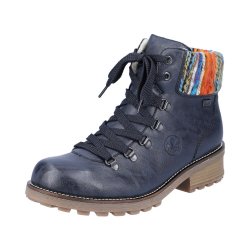 Rieker Synthetic Material Women's short boots| Z0445 Ankle Boots Blue