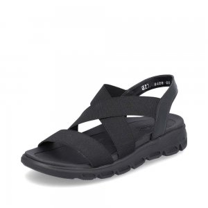 Rieker EVOLUTION Women's sandals | Style V8408 Athletic Sandal Black