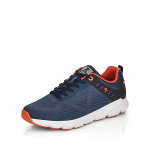 Rieker EVOLUTION Men's shoes | Style 07806 Athletic Lace-up Blue