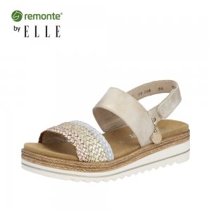 Remonte Women's sandals | Style D0Q56 Casual Sandal Metallic