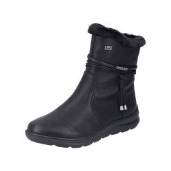 Rieker Synthetic Material Women's short boots| Z0070 Ankle Boots Black
