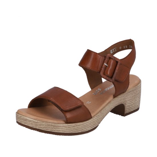 Remonte Women's sandals | Style D0N52 Dress Sandal Brown - Click Image to Close