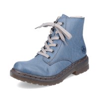 Rieker Synthetic leather Women's short boots | 78240 Ankle Boots Blue