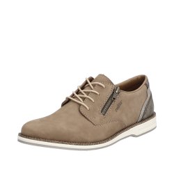 Rieker Men's shoes | Style 12505 Dress Lace-up with zip Brown