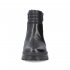 Rieker Leather Women's short boots | Z5452 Ankle Boots. Flip Grip Black