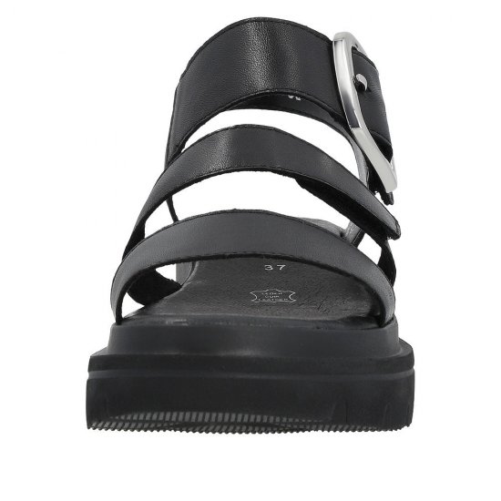 Rieker EVOLUTION Women's sandals | Style W1650 Casual Sandal Black - Click Image to Close